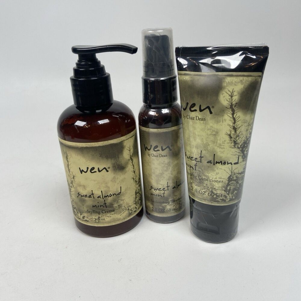 Wen Sweet Almond Mint Styling Creme Cream Cleansing Conditioner Replenishing 3